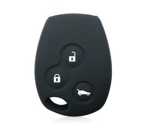 GUYFAM Auto Parts Coque en silicone pour e voiture R-enault Trafic Vivaro Primastar Movano Kangoo Logan 2 Clio 3 pour O-PEL Vivaro Porte-clés Noir
