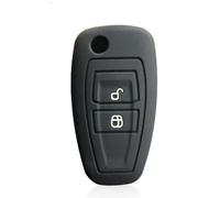 GUYFAM Coque de clé de voiture en silicone pour F-ORD Ranger F-ocus pour M-ondeo 2011 2012 2013 2014 2015 2 boutons Noir