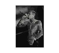 GUyfam Poster Chris Brown sur toile - Décoration murale pour salon, chambre à coucher - 30 x 45 cm