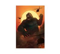 GUyfam Poster du film Godzilla Vs King Kong 4 - Décoration pour chambre à coucher, bureau, chambre - Cadeau - 50 x 75 cm