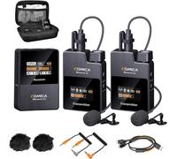 GUYH-Microphone Lavalier Sans Fil,Boomx-D2 2.4G Système De Microphone Sans Fil Compact,Microphone Lav Pour Appareil Photo Smartphone Podcast Interview Youtube Facebook Live-Steaming