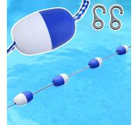 Guyifuny Corde de bouée pour Lignes de Piscine 4,5 m, 5,5 m, 6,1 m, 7,3 m, 7,6 m, 9,1 m, flotteurs pour diviser la Piscine, séparateur de sécurité pour Les Parties Peu Profondes et Profondes (L 20 m/