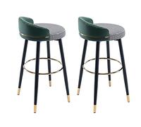 Guyifuny Lot de 2 tabourets de Bar pivotants à 360 degrés avec siège rembourré, Chaise de Bar sans accoudoirs pour Salle à Manger Bistro, Chaise d'îlot de Petit-déjeuner, Hauteur d'assise 72 cm