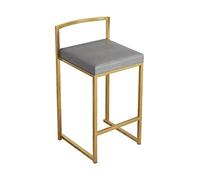 Guyifuny Tabouret de Bar Haut avec Dossier, Tabouret de Bar en Cuir PU de qualité supérieure avec Assise en Velours pour Bistro, Salle à Manger, îlot de Cuisine, Chaise de Petit-déjeuner, Pieds en mé