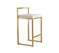 Guyifuny Tabouret de Bar Haut avec Dossier, Tabouret de Bar en Cuir PU de qualité supérieure avec Assise en Velours pour Bistro, Salle à Manger, îlot de Cuisine, Chaise de Petit-déjeuner, Pieds en mé