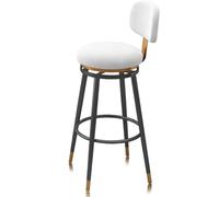 Guyifuny Tabourets de Bar en Velours Ensemble de 1/2/3/4, tabourets à Hauteur de comptoir chaises d'îlot de Cuisine Chaise de Bar pivotante à 360° for Pubs Salle à Manger(1 PCS,65cm(25.6in))