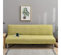 GUYIRT 1 Pièce Jacquard Housse De Clic Clac Extensible Housse De Canapé sans Accoudoirs pour Protecteur De Meubles De Canapé-lit avec Résistance Ajustée-Vert clair-160-190cm