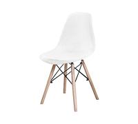 GUYIRT Housse Chaise Lot De 2 4 6, Velours Housse De Chaise Scandinave Antidérapant Lavable Housse pour Chaise De Salle à Manger Scandinave-Blanc-2 pièces