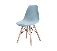 GUYIRT Housse Chaise Lot De 2 4 6, Velours Housse De Chaise Scandinave Antidérapant Lavable Housse pour Chaise De Salle à Manger Scandinave-Bleu Clair-4 pièces