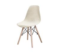 GUYIRT Housse Chaise Lot De 2 4 6, Velours Housse De Chaise Scandinave Antidérapant Lavable Housse pour Chaise De Salle à Manger Scandinave-Beige-2 pièces