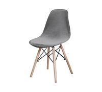 GUYIRT Housse Chaise Lot De 2 4 6, Velours Housse De Chaise Scandinave Antidérapant Lavable Housse pour Chaise De Salle à Manger Scandinave-Gris foncé-4 pièces