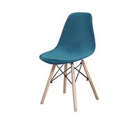 GUYIRT Housse Chaise Lot De 2 4 6, Velours Housse De Chaise Scandinave Antidérapant Lavable Housse pour Chaise De Salle à Manger Scandinave-Bleu 2-4 pièces