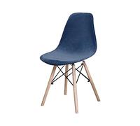 GUYIRT Housse Chaise Lot De 2 4 6, Velours Housse De Chaise Scandinave Antidérapant Lavable Housse pour Chaise De Salle à Manger Scandinave-Bleu Marine-2 pièces