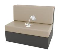 GUYIRT Housse de banc imperméable en cuir extensible pour chien, chat, enfant (beige, 1 housse de dossier et 1 housse de banc)