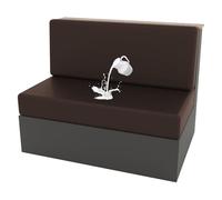 GUYIRT Housse de banc imperméable en cuir extensible pour chien, chat, enfant (café foncé, 1 housse de dossier et 1 housse de banc)