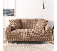 GUYIRT Housse de canapé Extensible 3D Bubble Lattice 1 2 3 Housse de canapé épaissie 4 Places Protection de Meubles à Haute élasticité Housse de canapé antidérapante Tout Compris -A-1 Place 90-140cm