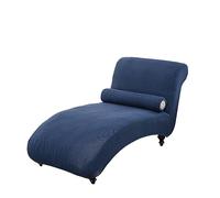 GUYIRT Housse De Chaise Longue pour Salon, Doux Elastique Chaise Longue Stretch Lavable Canapé Relax Sofa Housse pour Les Enfants-Bleu Marine