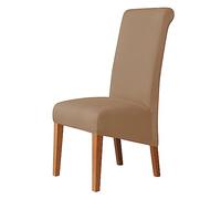 GUYIRT Housse De Chaise pour Chaises De Salle à Manger, De Retour Housse Chaise Protecteur De Chaise XL pour Salon Mariage Hôtel Banquet-Chameau-6 PIÈCES