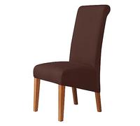GUYIRT Housse De Chaise pour Chaises De Salle à Manger, De Retour Housse Chaise Protecteur De Chaise XL pour Salon Mariage Hôtel Banquet-café-4 PIÈCES