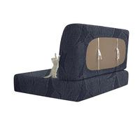 GUYIRT Housse de coussin en jacquard pour camping-car, housse de coussin élastique lavable (gris foncé, lot de 1)