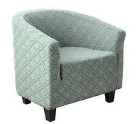 GUYIRT Housse De Fauteuil Cabriolet, Couleur Unie Jacquard Housse De Canapé Antidérapant Housses De Fauteuils avec Bande élastique pour Bar D'hôtel De Salon-Vert