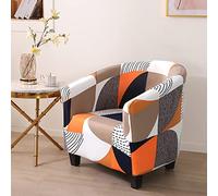 GUYIRT Housse de Fauteuil Club pour Fauteuils, Universel Moderne Stretch Housse de Fauteuil Cabriolet Imprimé Housse Chaise Protecteur Housse de Fauteuil pour La Réception du Bureau à Domicile-G