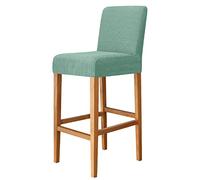 GUYIRT Housse de Tabouret de Bar Lot de 2, Lavable Jacquard Antipoussière Housse de Chaise de Bar Extensible Housse Chaise de Bar pour Cuisine Salle À Manger Café-Vert-Lot de 2