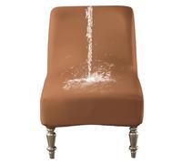 GUYIRT Housses de chaise d'appoint sans accoudoirs, imperméable, en cuir synthétique, pour salon, salle à manger, hôtel (orange)
