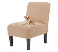 GUYIRT Housses de chaise sans accoudoirs extensibles pour salon, chambre à coucher, hôtel (kaki 1)