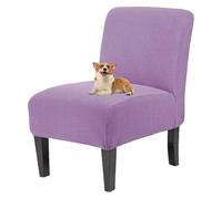 GUYIRT Housses de chaise sans accoudoirs extensibles pour salon, chambre à coucher, hôtel (violet)