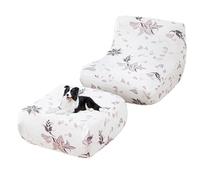 GUYIRT Lot de 10, 2 housses de canapé de sol imprimées avec couvre-pieds rectangulaires, pour fauteuil au coin du feu, avec repose-pieds