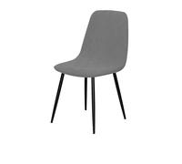 GUYIRT Lot de 2, 4, 6 housses de chaise en jacquard pour chaises de salle à manger modernes du milieu du siècle, housses de protection pour chaises de cuisine pour enfants (gris clair, lot de 6)