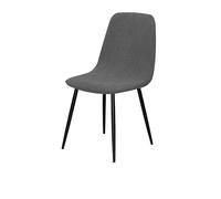 GUYIRT Lot de 2, 4 ou 6 housses de chaise en jacquard pour chaises de salle à manger modernes du milieu du siècle, housses de protection pour chaises de cuisine pour enfants (gris foncé, lot de 6)