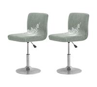 GUYIRT Lot de 2, 4 ou 6 housses de tabouret de bar extensibles et imperméables avec dossier, protection pour animaux de compagnie, hauteur de comptoir, chaise à dossier bas et moyen (vert, 2 pièces)