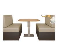 GUYIRT Lot de 2 housses de coussin imperméables en cuir avec sangles élastiques (café clair, 2 housses de dossier et 2 housses de banc)