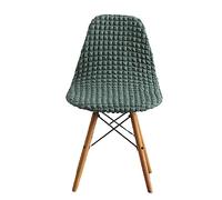GUYIRT Seersucker Housse Chaise Scandinave, Housse Chaise Lot De 2 4 6 Housse De Chaise De Salle à Manger Shell pour Le Banquet De Mariage De Bureau De Salon-Vert Clair-4 pièces
