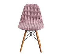 GUYIRT Seersucker Housse Chaise Scandinave, Housse Chaise Lot De 2 4 6 Housse De Chaise De Salle à Manger Shell pour Le Banquet De Mariage De Bureau De Salon-Rose Clair-2 pièces