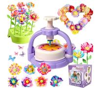 Guyisile Kit Fleurs DIY Enfant,Coffret Créatif Bouquet,Cadeau Fille 3-12Ans