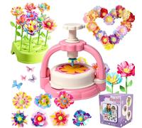 Guyisile Kit Fleurs DIY Enfant,Coffret Créatif Bouquet,Cadeau Fille 3-12Ans | Kit de Création de Bouquet de Fleurs, Activité Manuelle DIY, Jeu Éducatif pour Enfants, Cadeau de Noël et d'Anniversaire