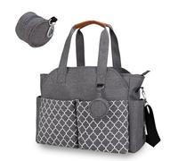 Guyisile Sac à Langer Bébé Multifonction, 13 Poches Grande Capacité, Sac Maternité Imperméable Bandoulière, Sac pour Poussette avec Trousse Tétine, Sac de Voyage pour Maman et Papa