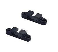 Guyker 2Pcs 2-String Retainer/String Guide for Electric Bass Head Retainer String Tree String Buckle Guide Groove Bass String SR4, Black