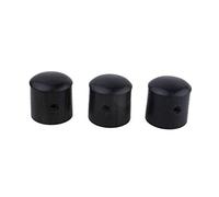 Guyker 3Pcs Ebony Potentiometer Control Knobs Dia. 6mm (0.24") Shaft Pots - Rotary Volume Tone Knob Replacement Part for Electric Guitar or Precision Bass
