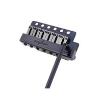 Guyker GG1009A Chevalet de trémolo pour guitare avec selle en laiton et bloc en laiton, ressort et griffe, barre vibrato pop-in, kit d'installation complet, noir