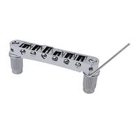 Guyker Guitar Saddle Bridge - Tune-O-Matic Bridges with Studs Replacement for LP EPI 6 String Electric Guitar (GM003, Chrome)