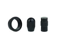 Guyker KG-1003 Sélecteur de micro à bascule pour guitare électrique, rond et droit Style Switchcraft Embout et écrou moleté fileté pour accessoires de guitare EPI Noir