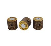Guyker Lot de 3 boutons de guitare avec 6 mm de diamètre - Potentiomètre de contrôle du volume et de la tonalité - Pour guitare électrique ou basse de précision - Doré vieilli