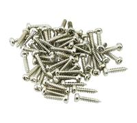 Guyker Lot de 60 vis de chevilles d'accordage M2,2 x 10 mm pour guitare électrique, basse et filetage de montage en acier (chromé)