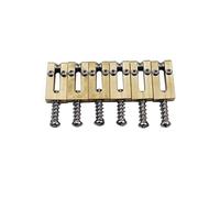 Guyker Selles de chevalet en laiton - Selles de chevalet à rouleau de 10,5 mm de rechange pour guitare électrique ST/TL Tele Strat (type rectangulaire)