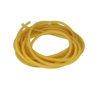 Guyker Tube en caoutchouc latex naturel de 3 mm x 6 mm de diamètre intérieur x 6 mm de diamètre extérieur pour lance-pierres, catapulte, tuyau en caoutchouc de 15 m de long, jaune