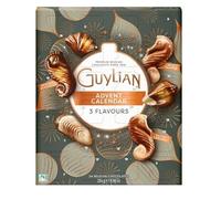 Guylian Calendrier de l'Avent 254 g. Compte à rebours jusqu'à Noël avec 24 délicieux chocolats pralinés pour chaque jour. Compte à rebours festif, cadeau de Noël, Père Noël secret. Luxe pur